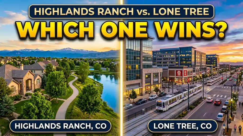 Highlands Ranch vs Lone Tree Colorado real estate, taxes, water, and lifestyle comparison guide by Realtor and builder Saber Amine